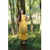 Embroidered dress "Double Yellow"